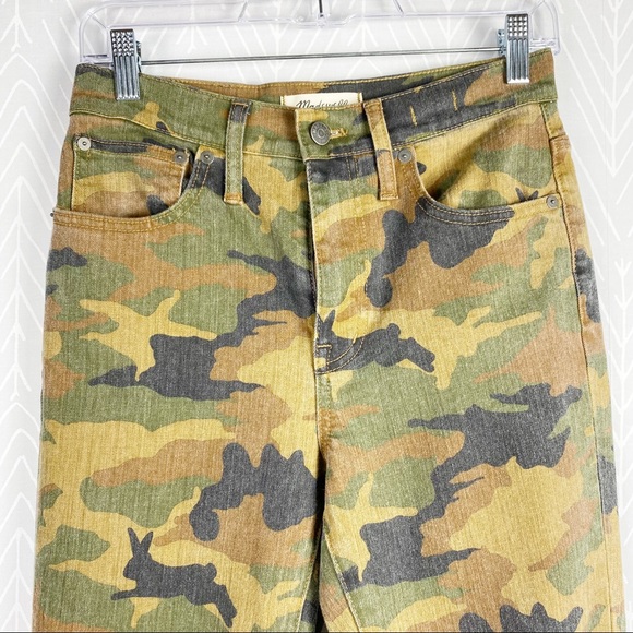 MADEWELL The High-Rise Slim Boyjean in Cottontail Camo NWT - Picture 8 of 14